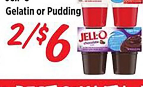 Jell-O Gelatin or Pudding