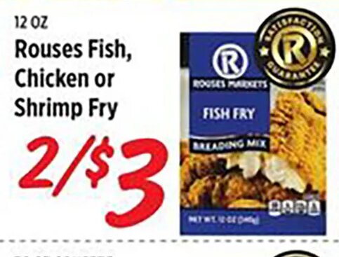 Rouses Fish, Chicken or Shrimp Fry at Rouses