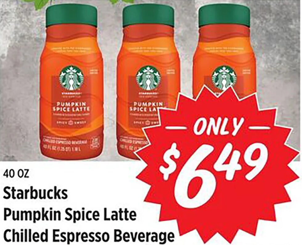 Starbucks Pumpkin Spice Latte at Rouses