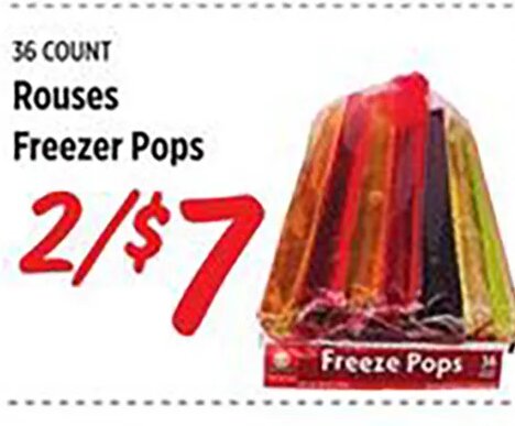 Rouses Freezer Pops