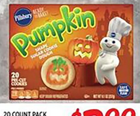 Pillsbury Pumpkin Spice Sugar Cookie Dough