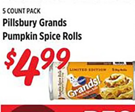 Pillsbury Grands Pumpkin Spice Rolls