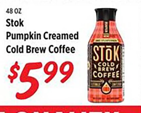 Stok Pumpkin Creamed Cold Brew Coffee at Rouses