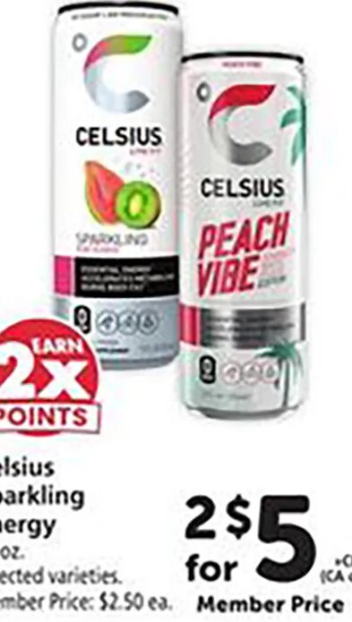 Celsius Sparkling Energy at Safeway