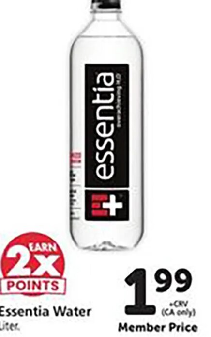 Essentia Water at Safeway
