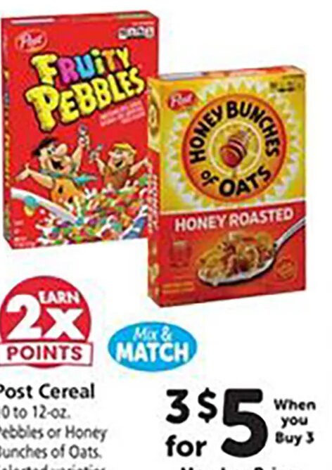 Post Cereal at Safeway