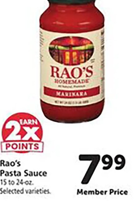Rao's Pasta Sauce at Safeway