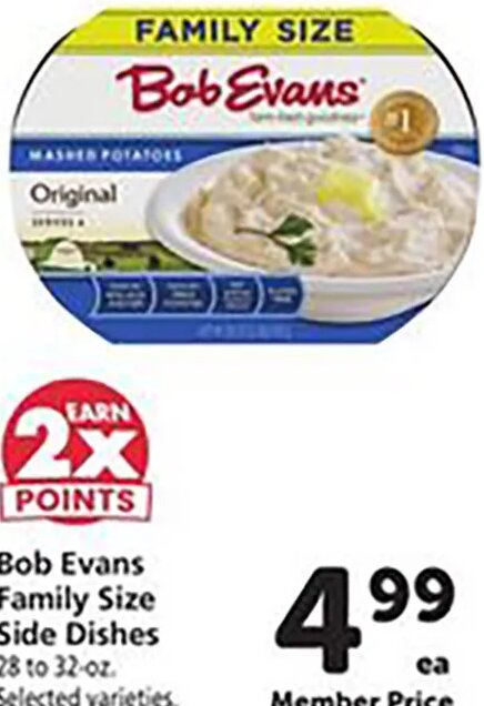 Bob Evans Family Size Side Dishes