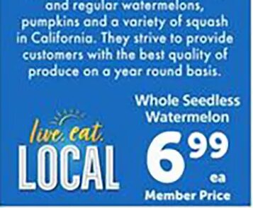 Whole Seedless Watermelon at Safeway