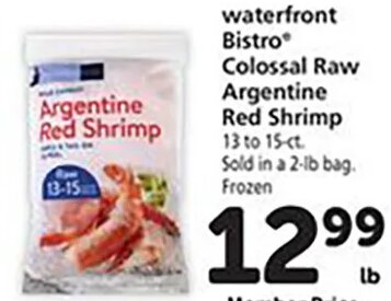 waterfront Bistro Colossal Raw Argentine Red Shrimp