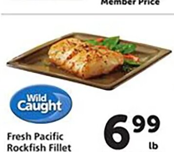 Fresh Pacific Rockfish Fillet