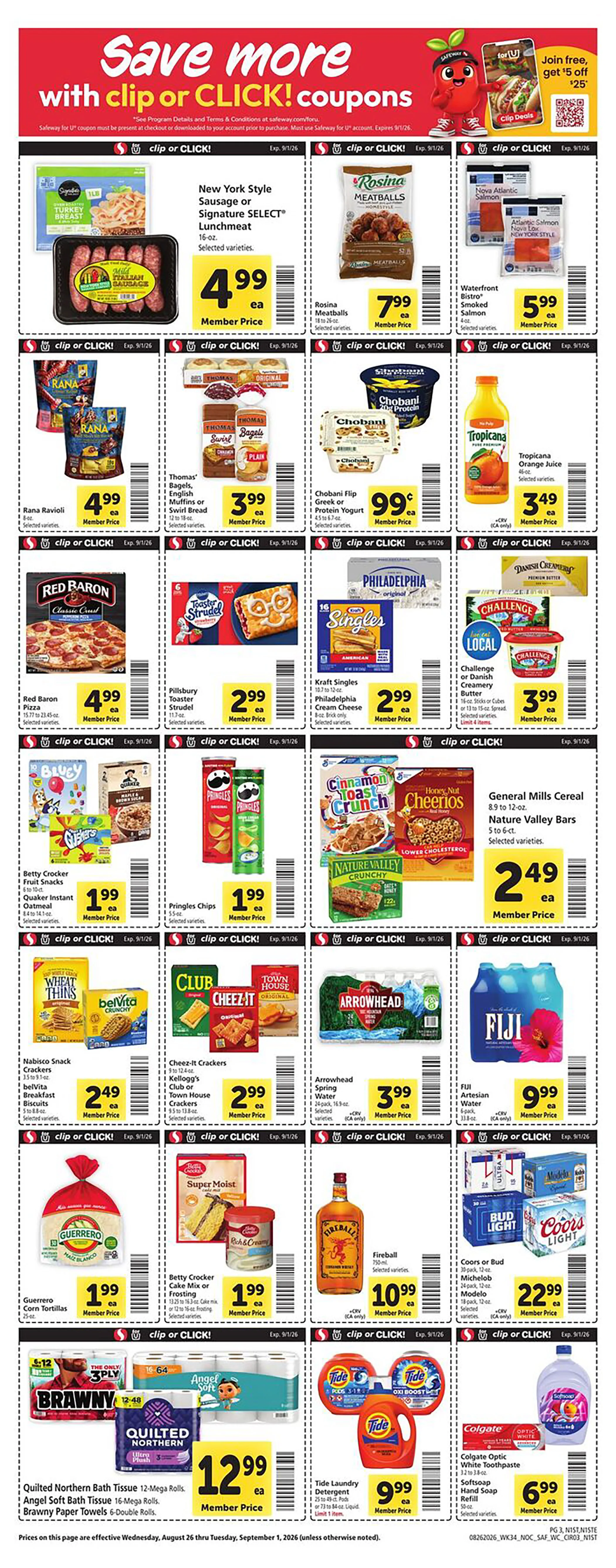 Safeway Weekly Ad Page 3