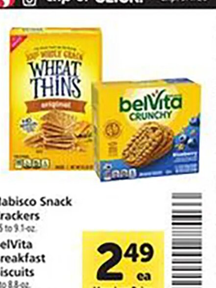 Nabisco Snack Crackers / belVita Breakfast Biscuits at Safeway