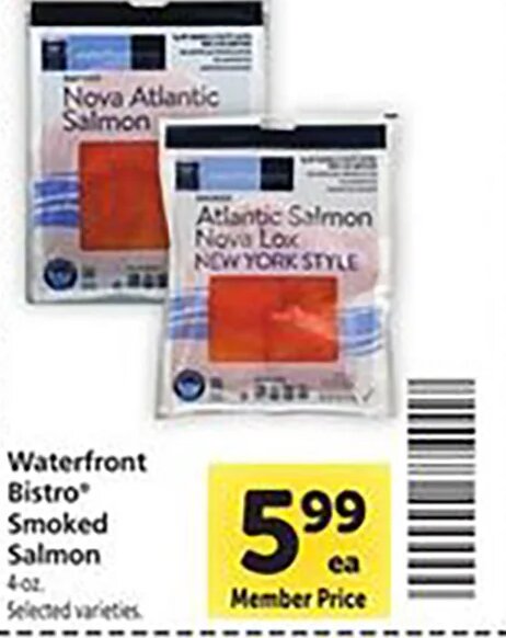 Waterfront Bistro Smoked Salmon at Safeway