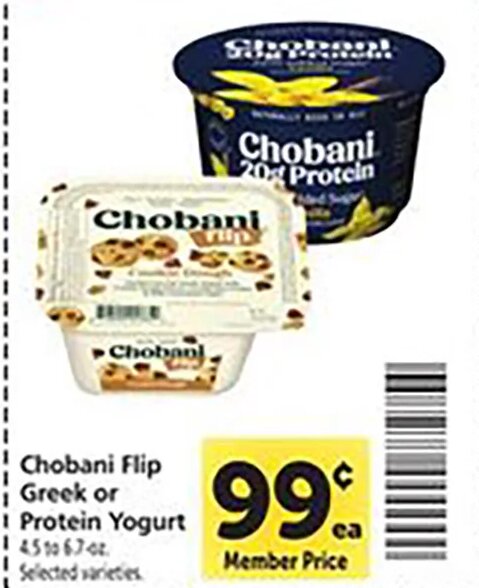Chobani Flip Greek or Protein Yogurt at Safeway