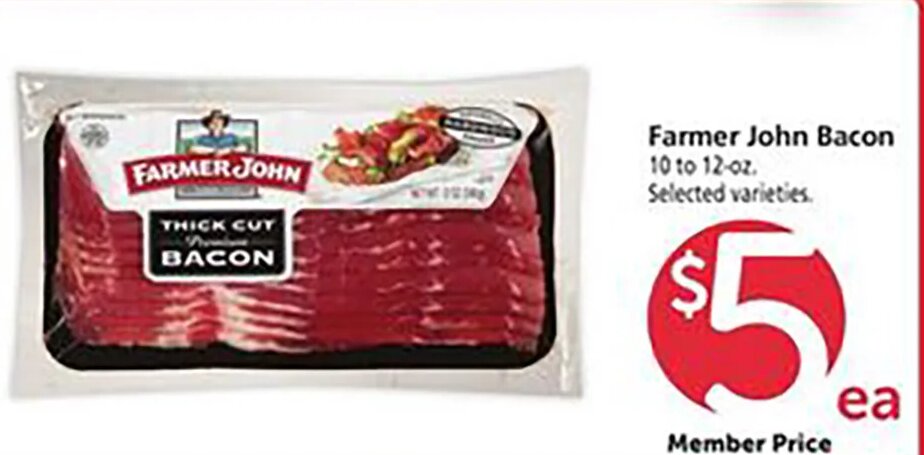 Farmer John Bacon at Safeway