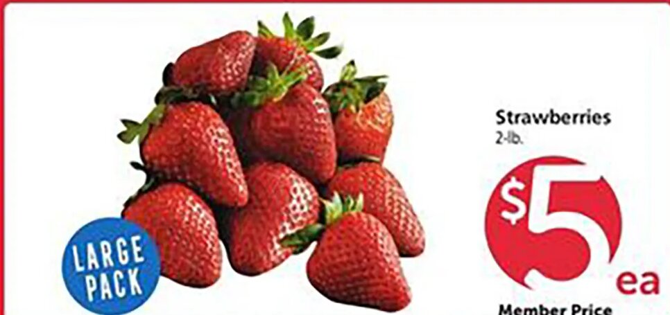 Strawberries at Safeway