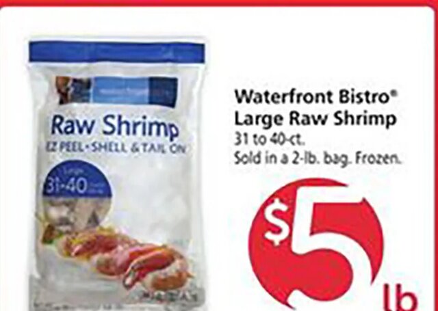 Waterfront Bistro Raw Shrimp at Safeway