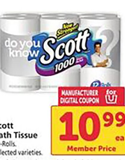 Scott Bath Tissue at Safeway