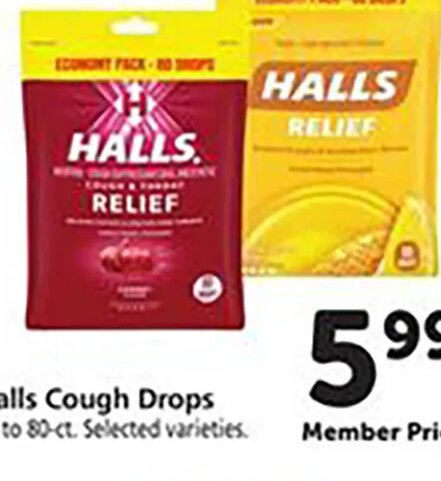 Halls Cough Drops