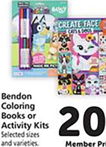Bendon Coloring Books or Activity Kits