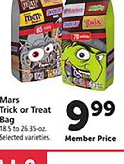 Mars Trick or Treat Bag