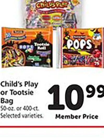 Child's Play or Tootsie Bag