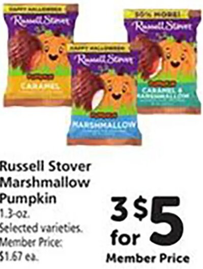 Russell Stover Marshmallow Pumpkin