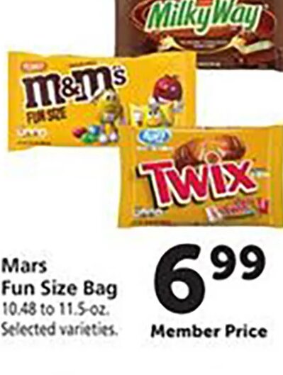 Mars Fun Size Bag