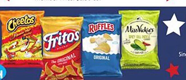 Fritos, Cheetos, Ruffles or Miss Vickie's