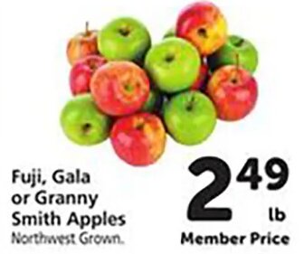 Fuji, Gala or Granny Smith Apples at Safeway