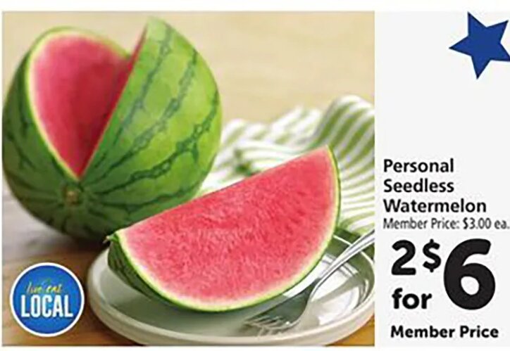 Personal Seedless Watermelon at Safeway