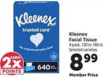 Kleenex Facial Tissue at Safeway