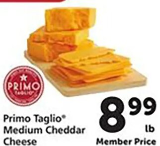 Primo Taglio Medium Cheddar Cheese