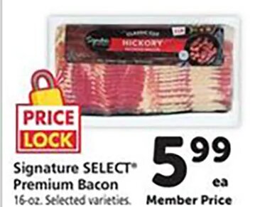 Signature SELECT Premium Bacon at Safeway