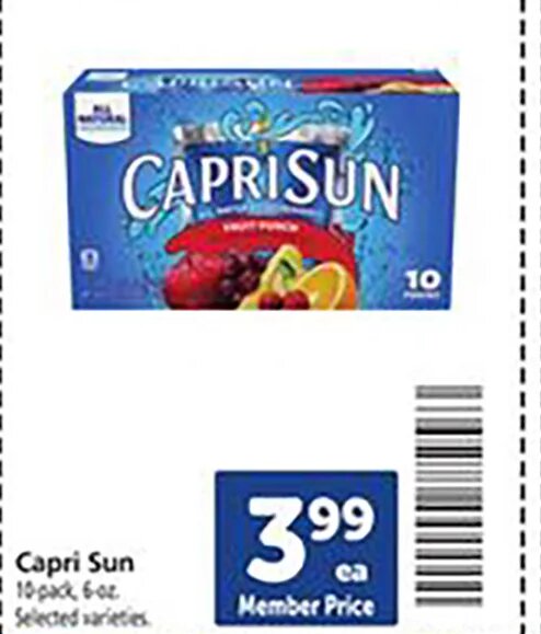 Capri Sun at Safeway