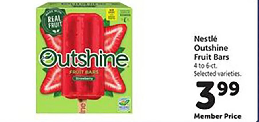 Nestlé Outshine Fruit Bars