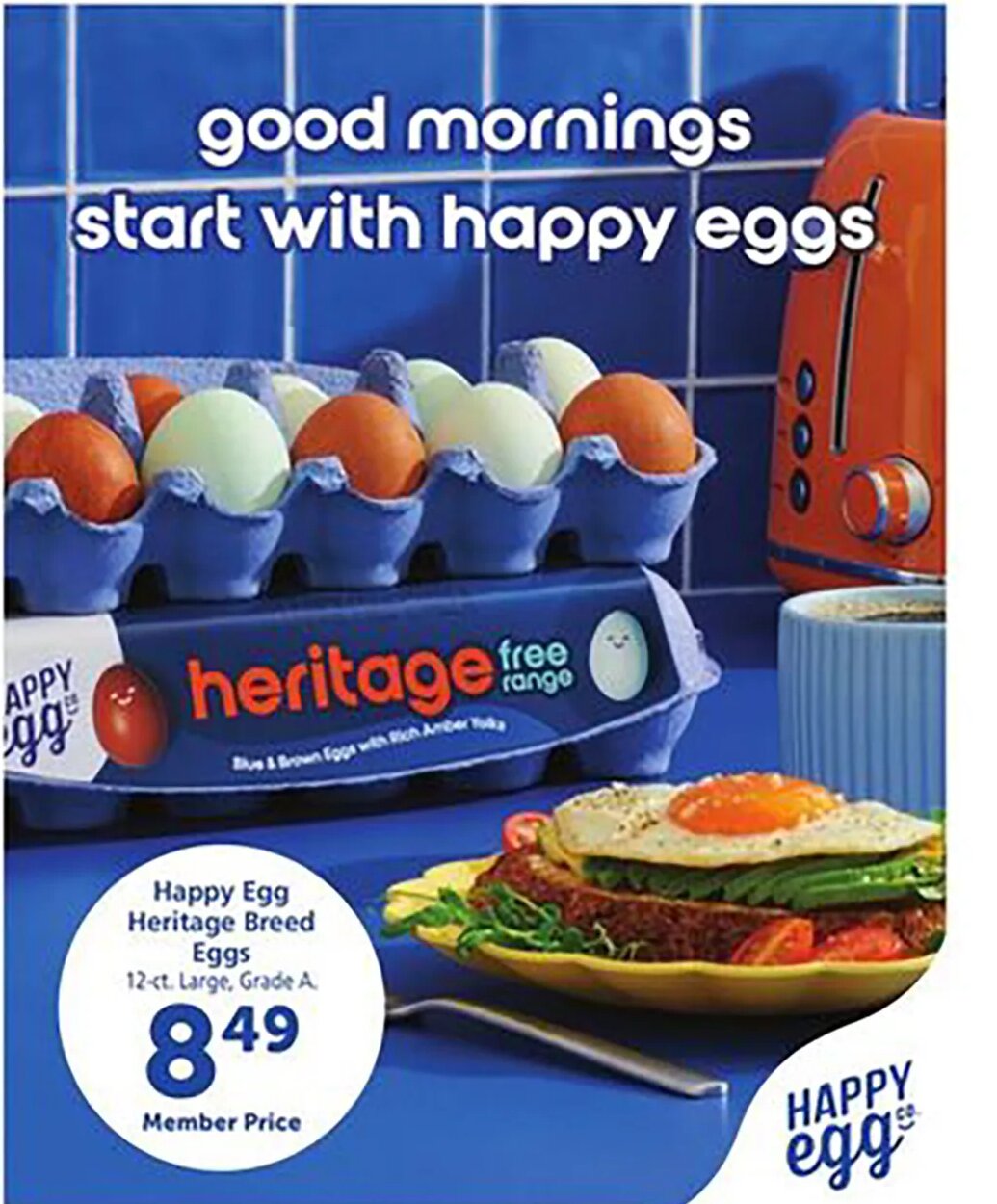 Happy Egg Heritage Breed Eggs at Safeway