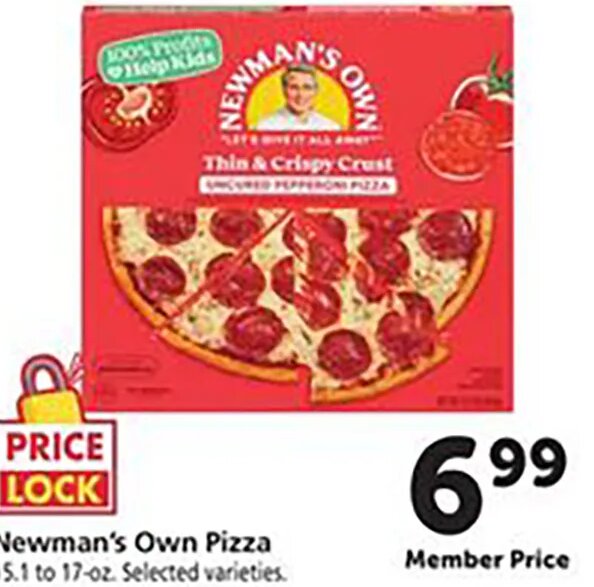 Newman's Own Pizza at Safeway