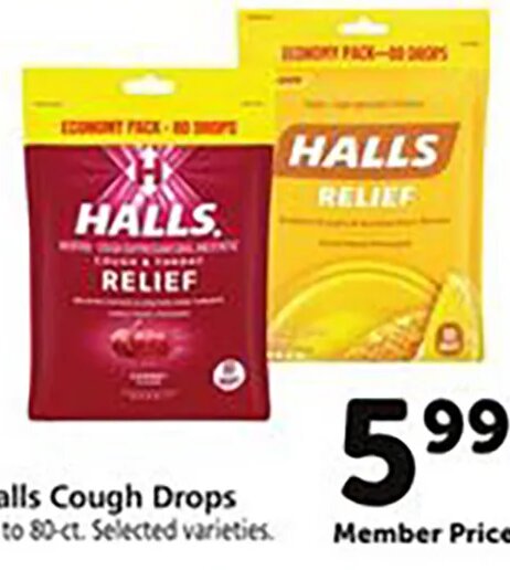 Halls Cough Drops