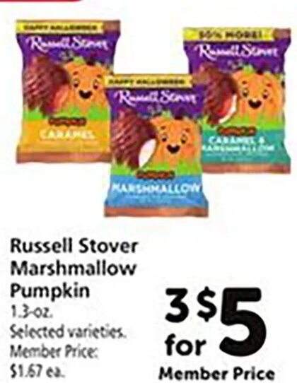 Russell Stover Marshmallow Pumpkin