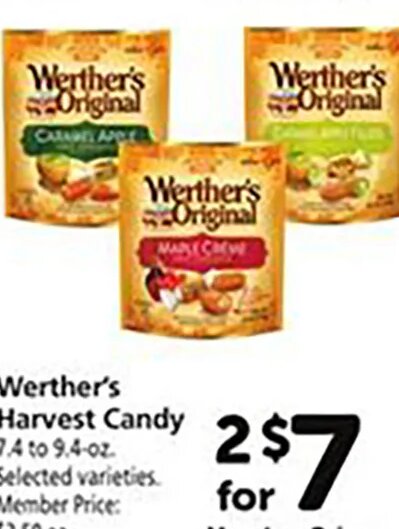 Werther's Harvest Candy at Safeway