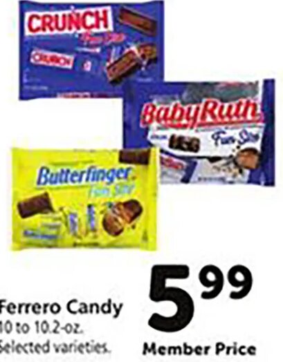Ferrero Candy at Safeway