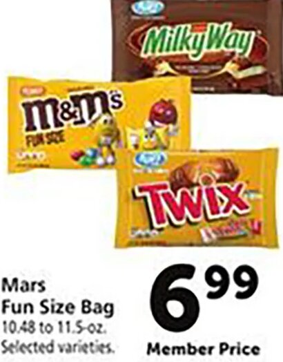 Mars Fun Size Bag