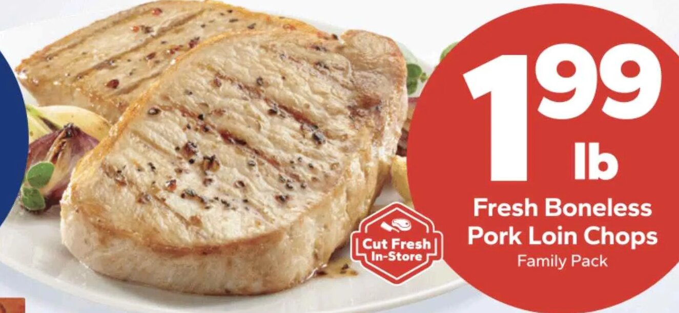 Fresh Boneless Pork Loin Chops