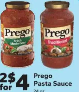 Prego Pasta Sauce at Save A Lot