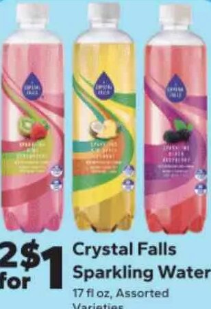Crystal Falls Sparkling Water at Save A Lot