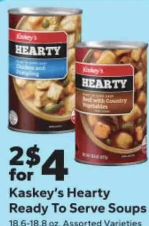 Kaskey's Hearty Ready To Serve Soups at Save A Lot
