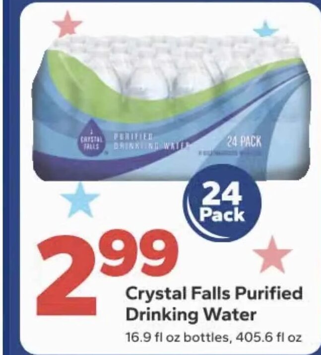 Crystal Falls Purified Drinking Water at Save A Lot