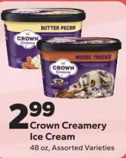 Crown Creamery Ice Cream at Save A Lot